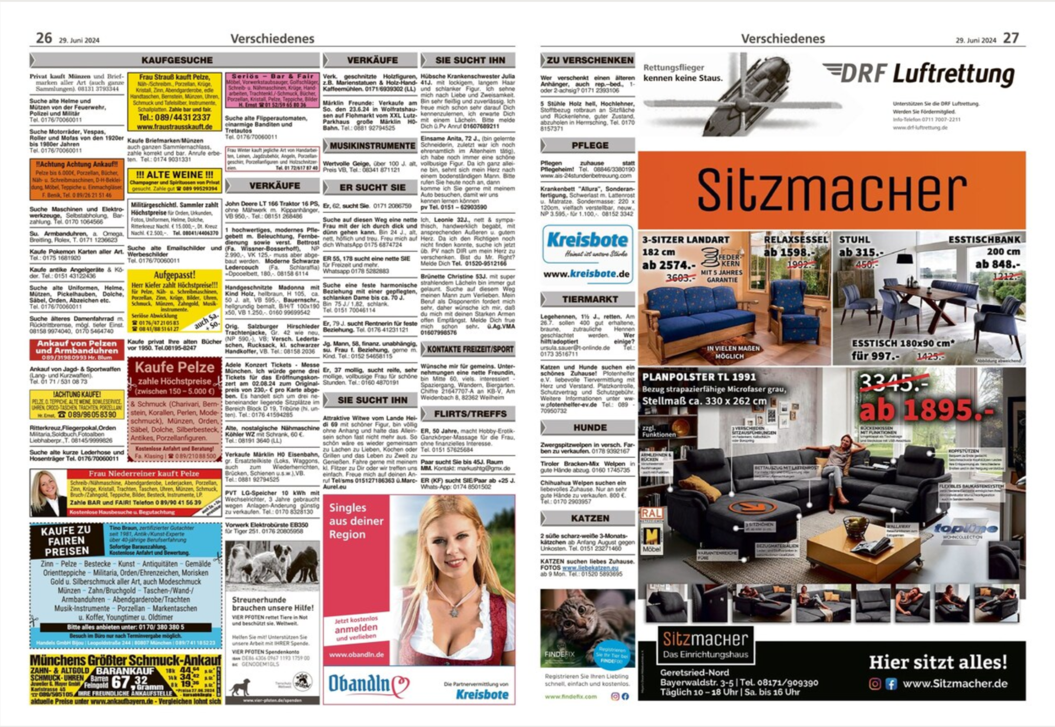 Werbebanner im Print